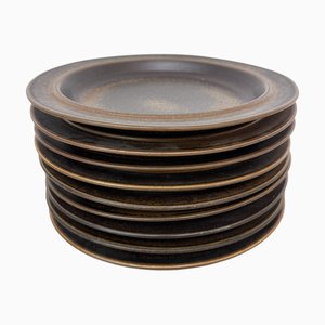 Vintage Ruska Plates by Ulla Procope for Arabia, 1970s, Set of 6