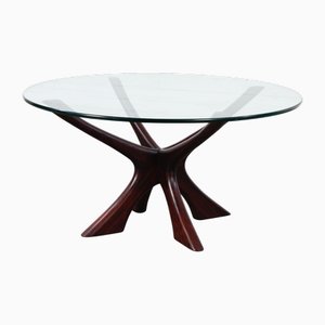 Vintage Danish Coffee Table by Illum Wikkelsø for Niels Eilersen, 1960s