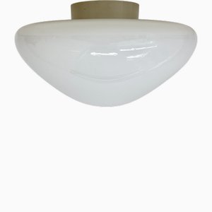 Mid-Century Modern German Glass 961 Ceiling Lamp by Wilhelm Wagenfeld for Lindner, 1950s