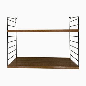 Mid-Century Modern Teak Wall Unit by Kajsa & Nils Nisse Strinning for String, 1960s