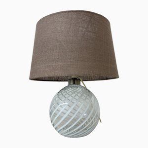 Mid-Century Modern Danish Swirl Lamp from Holmegaard, 1970s