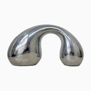 Biomorphic Sculpture Object in Aluminum by Eva & Peter Moritz for Ikea, 1980