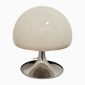 Lampada da tavolo Tulip in metallo cromato, anni '70
