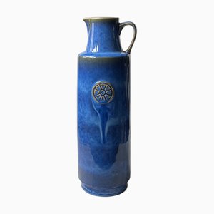 Vase Northern Light Bleu en Grès par Maria Philippi pour Søholm, 1960s
