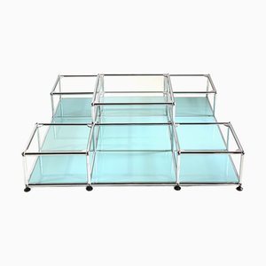 Table Modulaire en Acier Chromé par Fritz Haller & Paul Schärer pour Usm Haller, 2025