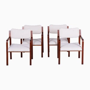 Mid-Century Modern Stühle aus Mahagoni von Ludvik Volak, 1960er, 4er Set