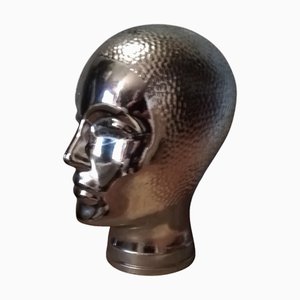 Tête Space Age Vintage en Chrome, 1950s