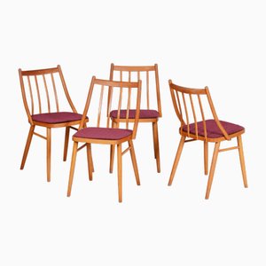 Sillas Mid-Century modernas de Antonín Šuman, años 60. Juego de 4