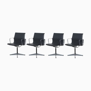 Sedie EA108 in alluminio di Charles & Ray Eames per Herman Miller, anni '60, set di 4