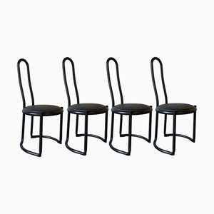 Tito Agnoli Style Chairs, 1980s, Set of 4