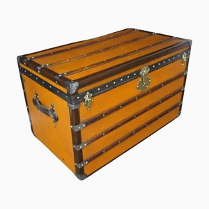 Baule Moynat arancione in pelle