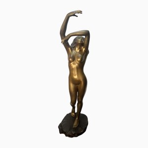 St. Monk, Large Sculpture of a Standing Naked Woman, 1980s, Bronze