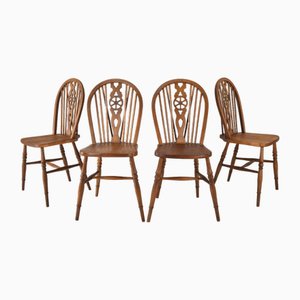 Chaises de Salle à Manger Windsor Antiques Victorienne d'Ercol, Angleterre, 1920s, Set de 4
