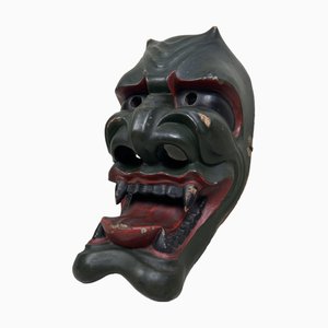 Antique Japanese Noh Theater Mask