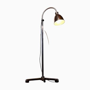 Lampadaire Bauhaus Moderne par Christian Dell pour Bünte & Remmler (BuR), Allemagne, 1930s, Lampe de Lecture Flexible