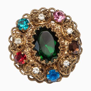 Vintage Art Deco Brosche, 1950er