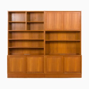 Mid-Century Danish Modular Bookcase in Teak by Poul Hundevad, 1970s
