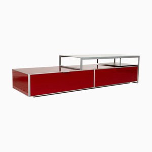 Eidos Aluminium Sideboard in Red, Grey & White from Bontempi