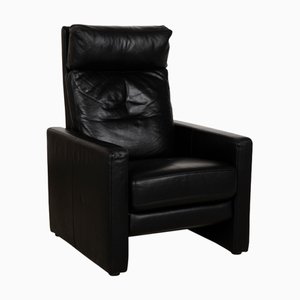 Conseta Leather Armchair in Black from Cor