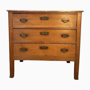 Art Nouveau Art Deco Oak Chest of Drawers