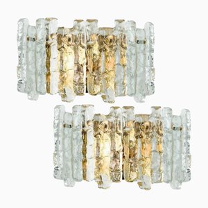 Large Wall Sconces attributed to J.T. Kalmar, Austria, 1970s, Set of 2