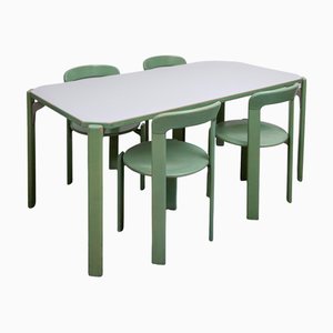 Model 3300 Dining Table and Chairs attributed to Bruno Rey for Kusch and Co., 1979