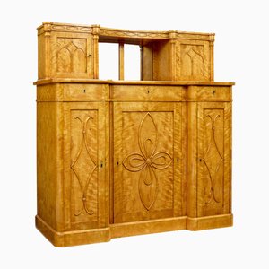 Mid 19th Century Swedish Birch Buffet Sideboard
