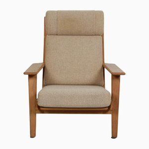 GE-290a Lounge Chair in Oak by Hans Wegner, 1980s