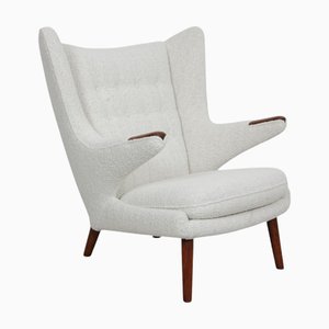Papa Bear Chair with Rosewood Armrests by Hans Wegner, 1960s
