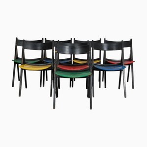 GE72 Chairs by Hans Wegner, 1980s, Set of 8