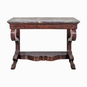 Console Table in Flamed Mahogany