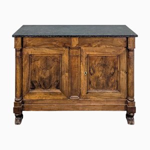 Empire Style Demi-Column Buffet in Walnut