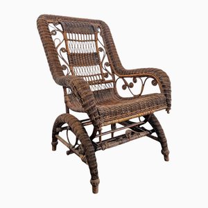 DLG Rattan Schaukelstuhl von Perret Viber