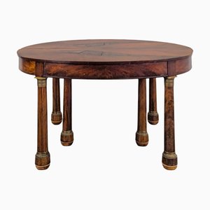 Empire Style Table in Mahogany Veneer