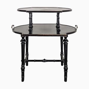 Napoleon III Blackened Wooden Tea Table