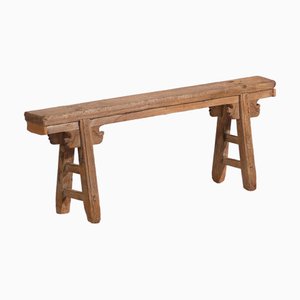 Antique Bench in Elm Wood, 1870