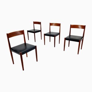 Danish Modern Teak Chairs by Niels Möller for Frem Rojle, 1960s, Set of 4