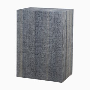 White Layered Oak Wood Stool II by Hyungshin Hwang