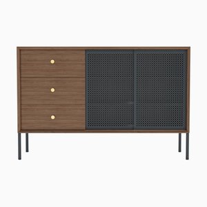 Enfilade Haute Gabin en Métal Gris Ardoise par Harto