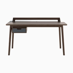 Bureau Honoré Gris Ardoise en Noyer Naturel par Harto