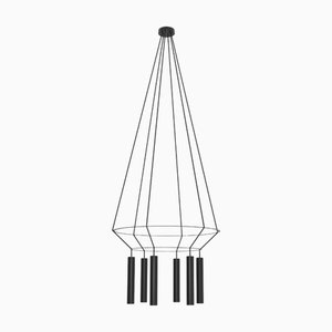 Mattschwarze Rose Hängelampe von Robin Lamps