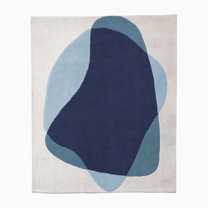 Blue and Grey Serge Rug by Harto