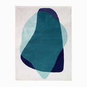 Tapis Serge Bleu et Vert par Harto