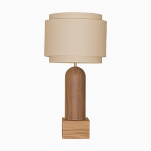 Lampe de Bureau Pura Kelo Double Base en Noyer et Chêne par Simone & Marcel