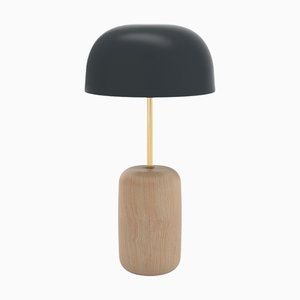 Lámpara de mesa Nina con pantalla en gris pizarra de Harto
