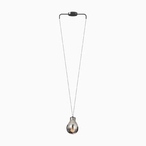Lámpara colgante MMM Rain Fumè de vidrio metálico de MM Lampadari