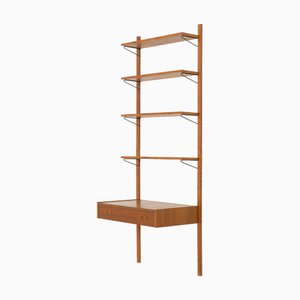 Système d'Étagères de Bureau à Domicile Mid-Century avec Bureau, Danemark, 1960s
