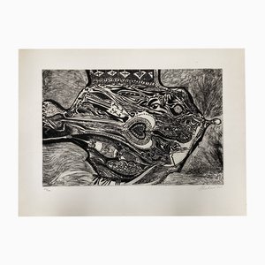 Jean Peschard, Fish in Love, Etching, 1961