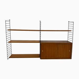 Mid-Century Teak Wall Unit by Kajsa and Nils Nisse Strinning for String, 1960s