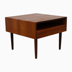 Danish Rosewood Side Table with Drawer, 1960s